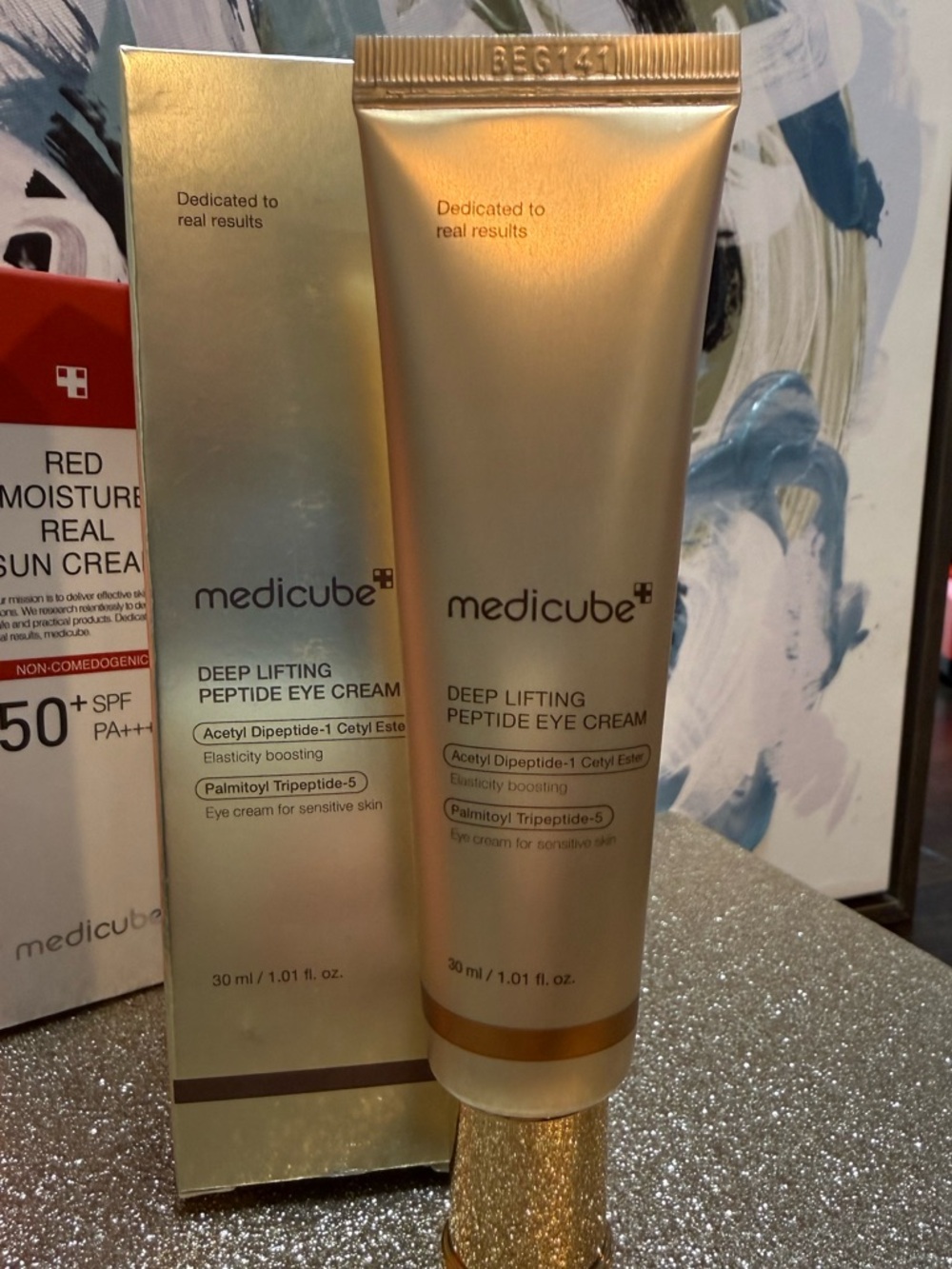 NIB 30ml/1.01oz Medicube Deep Lifting Peptide Eye Cream - Gold